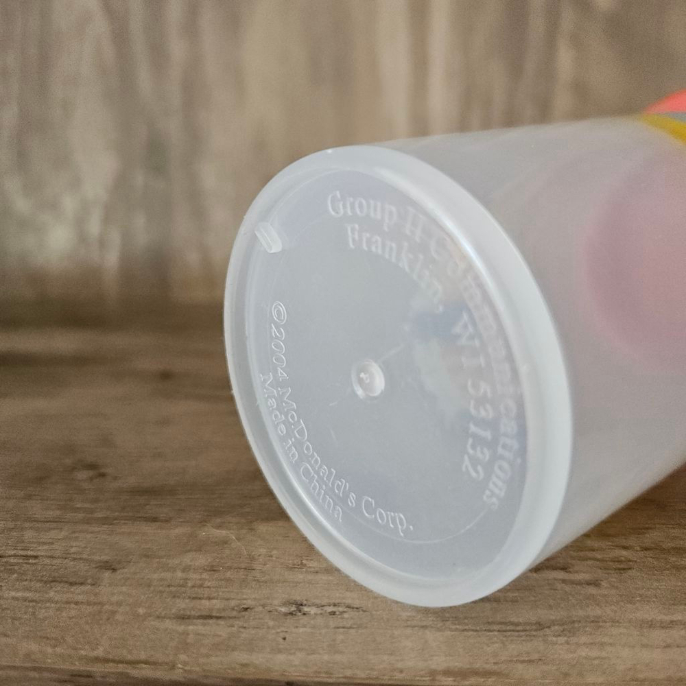 Vintage 2004 Mcdonalds Ronald McDonald Screw Lid Plastic Cup - Picture 3 of 3